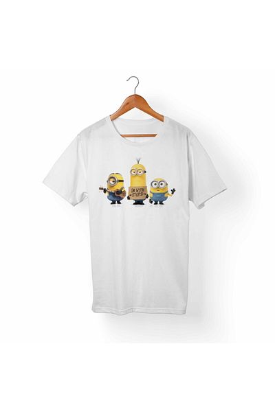 Alfa Tshirt Μπλουζάκι Unisex White Minions