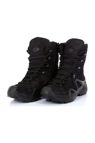 Vogel Cizme militare unisex negre cu fermoar tactic M1491