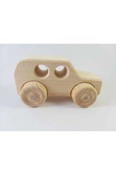 aswood لعبة أطفال خشبية طبيعية قابلة للطلاء بمظهر 4x4