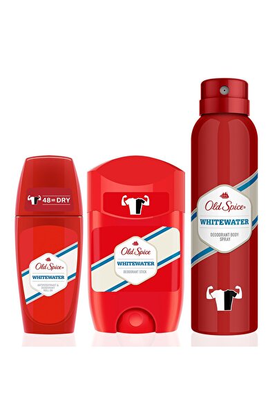 Old Spice 150 ml Deo + 50ml Deo Stick + 50ml Roll On White Water