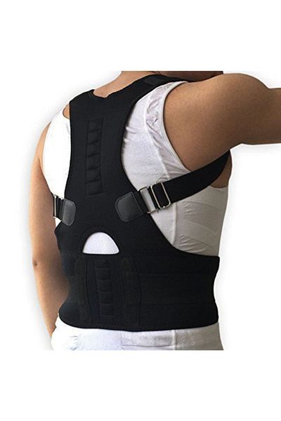 ZEYZEN Unisex Black Magnetic Orthopedic Upright Posture Corset