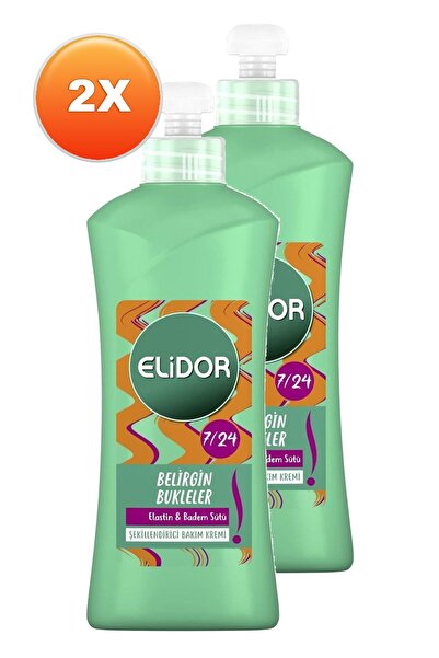Elidor 7/24 Saç Bakım Kremi Belirgin Bukleler 300 Ml. Ikili Paket