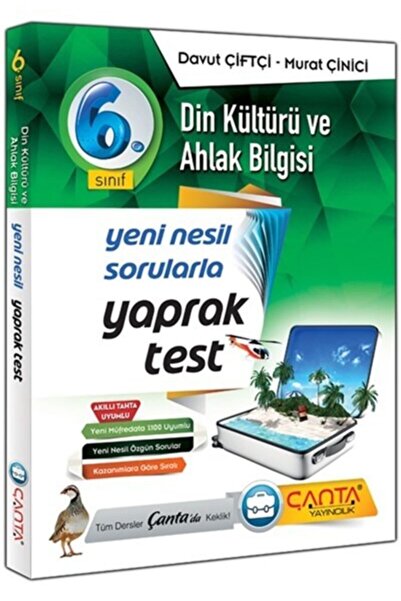 Çanta Yayınları Beşinci Sınıf Yaprak Test Din Kültürü ve Ahlak Bilgisi