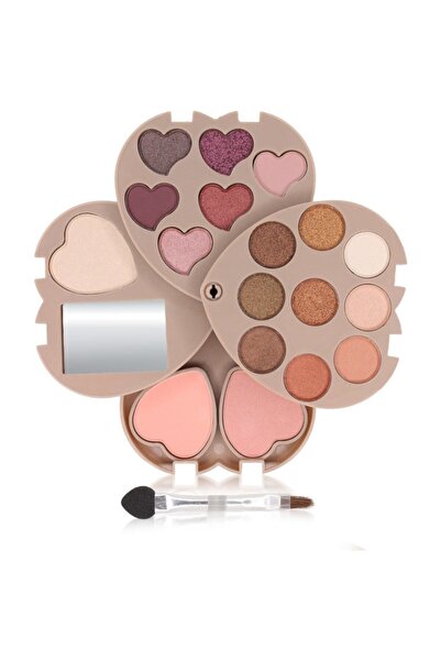 Makeuptime 3 Layer Eyeshadow Palette with Hearts