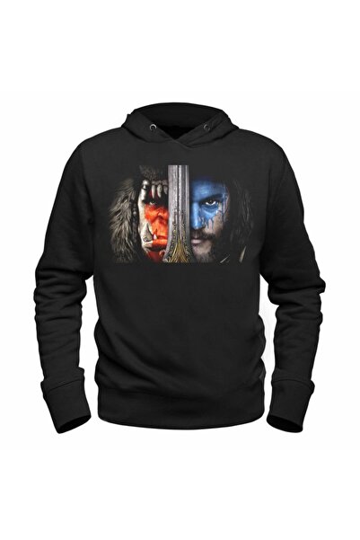 Alfa Tshirt Unisex Kids Black World Of Warcraft Hooded Sweatshirt