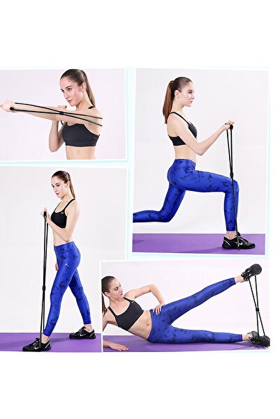 Leyaton Echipament sportiv negru Mini Body Trimmer, bandă elastică de reziste...