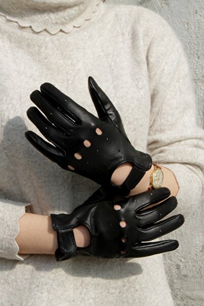 Deri Eldivenci Kadın Deri Sürücü Eldiveni