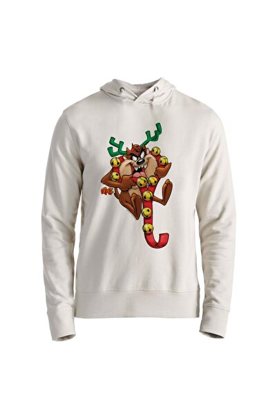 Alfa Tshirt Unisex Kids Ecru Tasmanian Printed Sweatshirt