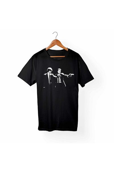 Alfa Tshirt Unisex Black Cotton Large Size T-Shirt