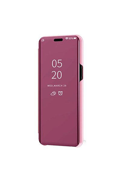 Smart Tech Xiaomi Mi 9t Aynalı Kapaklı Lüx Kılıf Rose Gold