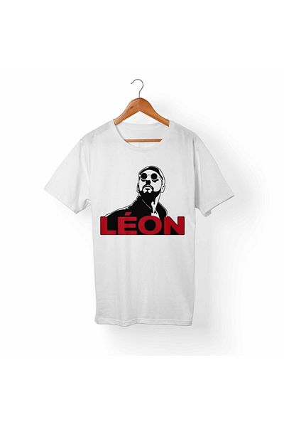 Alfa Tshirt Unisex White Leon Mathilda T-Shirt