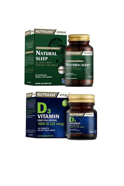 Nutraxin Vitamin and Mineral Supplement Vitamin D3 120 Tablets