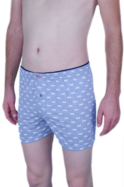 COTBOXER Ανδρικά Boxers - Πακέτο 5 Solfege Χτενισμένα Βαμβακερά, Κουμπιά και Μοτίβο Γυαλιών