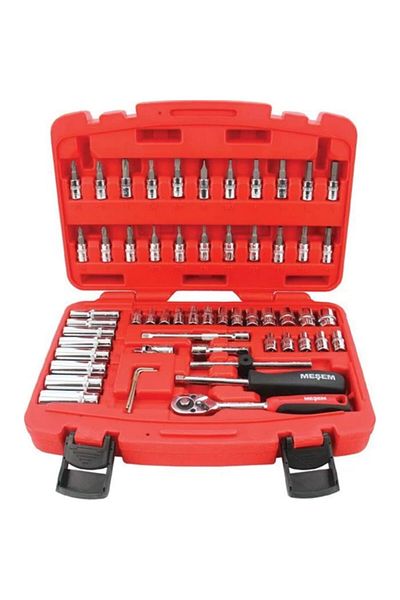Meşem Red Socket Set 58 Pieces 1/4