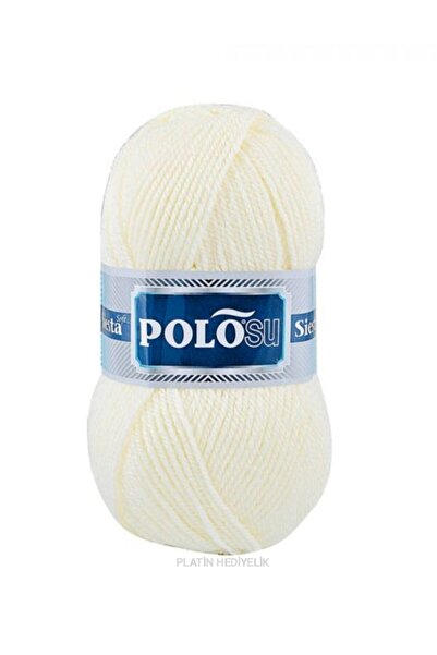 Polosu 5 Adet ) Siesta Soft 202 Krem El Örgü Iplikleri Yelek Hırka Ipi Atkı K...