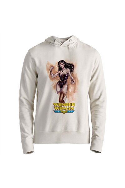 Alfa Tshirt Unisex Kids Ecru Wonder Women Sweatshirt
