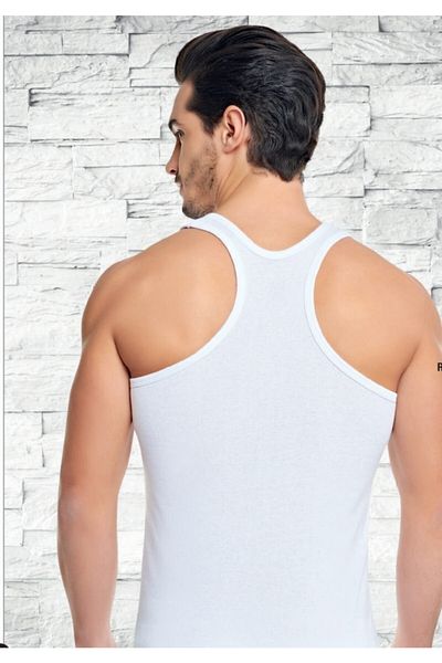 Tutku Ανδρικό αθλητικό εσώρουχο White Rib