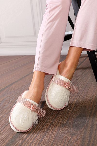 lohusahamile Women's Powder Pink Liam Maternity Slippers