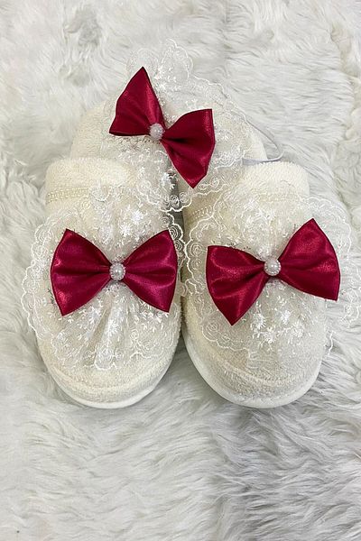 lohusahamile Women's Cherry Maternity Crown and Slippers Set Lh 339