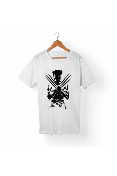 Alfa Tshirt تي شيرت ولفيرين لوجان أبيض للجنسين