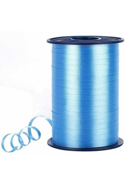 Happyland 1 Piece Matte Color 200 Mt Dark Blue Color Balloon Package Binding Raffia