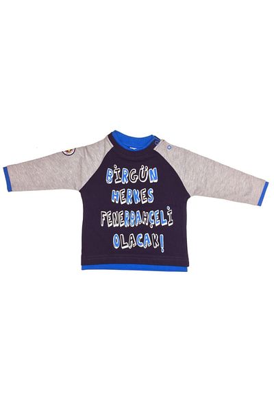 Fenerbahçe Baby Navy Blue Original Licensed Long Sleeve Sweatshirt