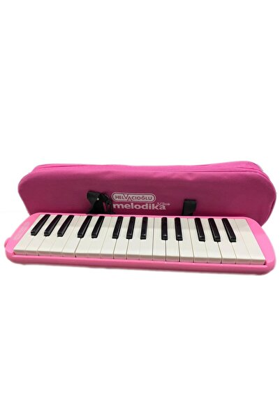 Helvacıoğlu 32 Tuş Çantalı Melodika Pembe