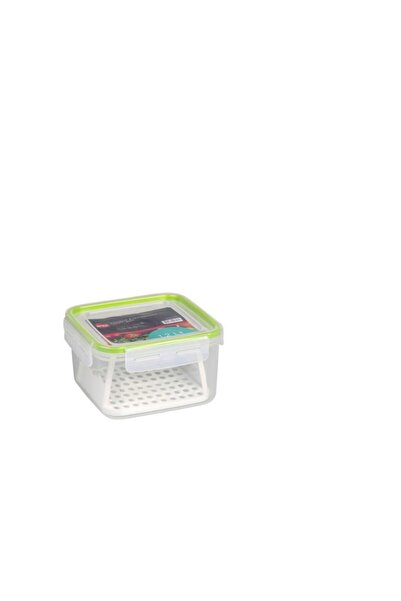 Bora Plastik 1.2 Liter Click Square Storage Container with Strainer - Bo893