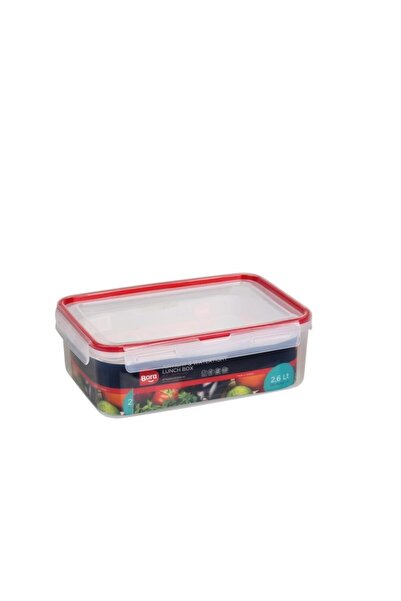 Bora Plastik 2.6 Liter Click Rectangular Locking Storage Container - Bo879