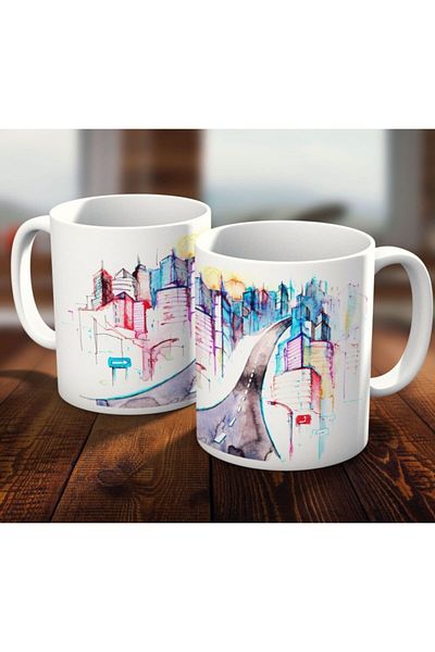 Biz Dijital Beya zArchitect Profession Art Gift Mug Glass