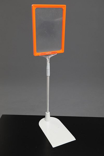 Modern Raf Standing A5 Label Holder Orange 3 Pack