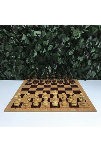 Yeni Satranç Staunton 3.75" - MDF Wooden Floor (Bamboo)