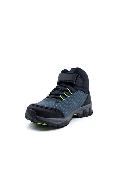 Cool Petrol Black Velcro Boy's Boots