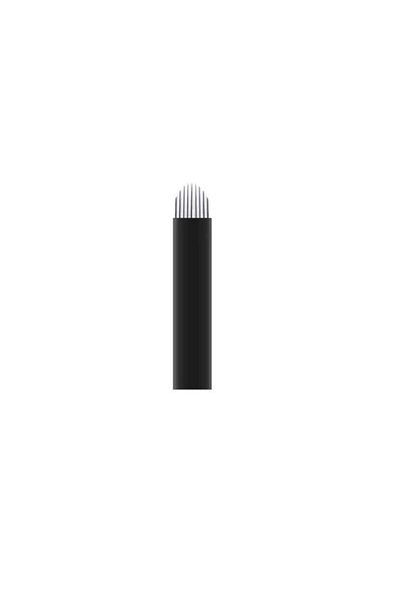 XLINETATTOO 10 Pieces 9 U Permanent Makeup - Microblading Needles