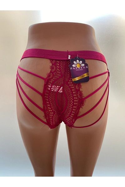 Papatya Chiloți din dantelă fucsia de damă