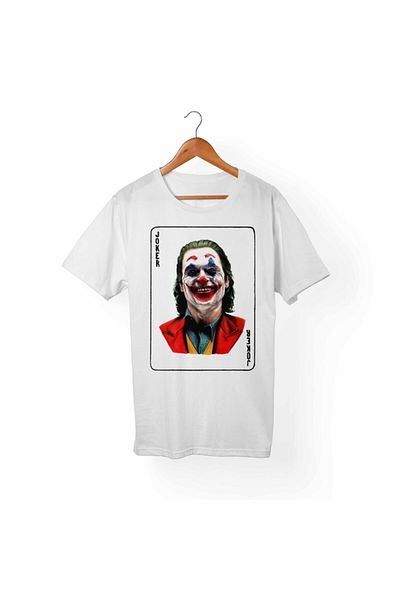 Alfa Tshirt تي شيرت أبيض للجنسين من جوكر جواكين فينيكس