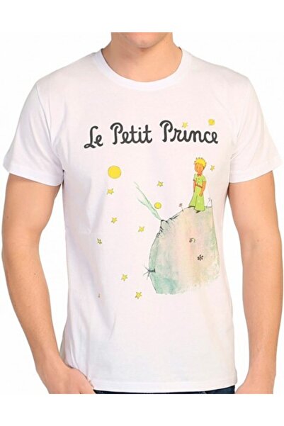 Bant Giyim تي شيرت رجالي أبيض - تي شيرت الأمير الصغير