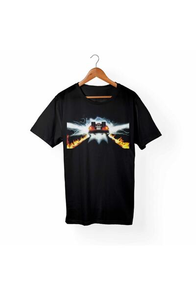 Alfa Tshirt Înapoi în viitor - Tricou negru Înapoi în viitor