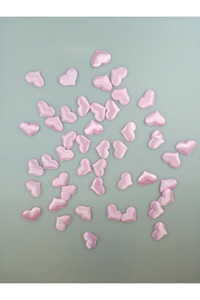 EventPartyStore Masa Serpme Konfeti Kalp Pembe Saten