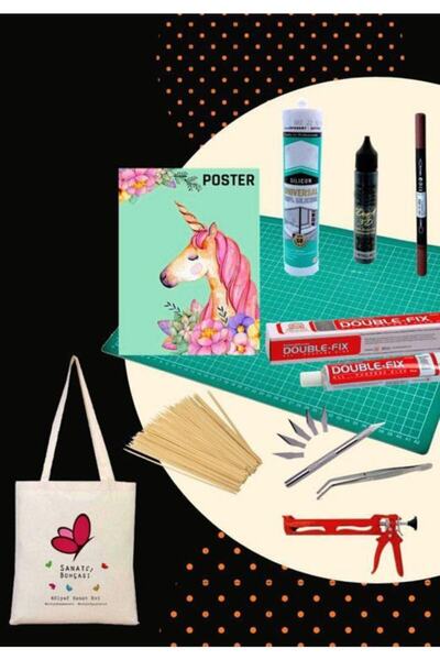 Rölyef Sanat Evi Kağıt Rölyef Başlangıç Seti - Çanta Hediyeli - Ücretsiz Yapı...