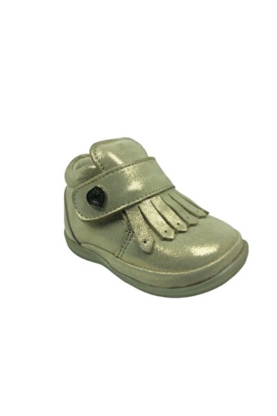 Perlina Ilkadım Kız Çocuk Bot Dore Püsküllü Cırtlı % 100 Deri Anatomik