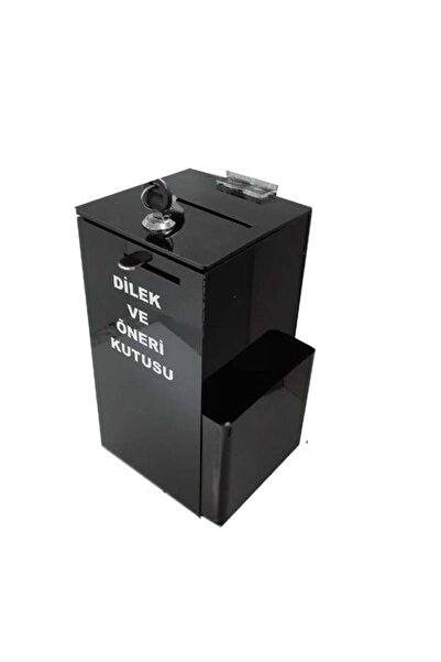 miraj Black Table And Wall Mounted Wish Suggestion Box
