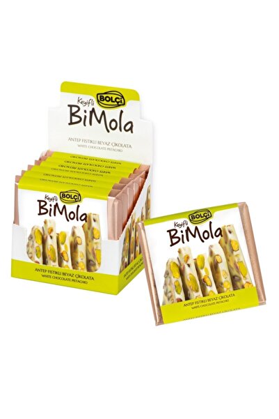 Bolçi Bi Mola Beyaz Antep Fıstıklı Tablet Çikolata 70 gr
