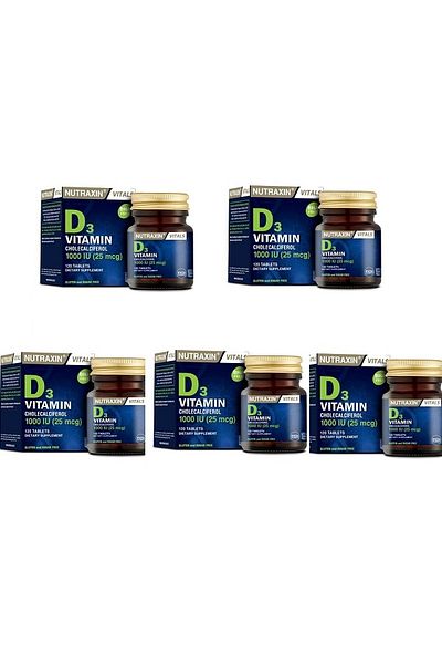 Nutraxin Kouryan Vitamin D3 - 120 Tablets*5 Bones
