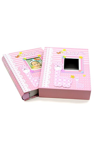 Nobbystar 200 200'lük 10x15cm. Kutulu Pembe Kız Bebek Fotoğraf Albümü