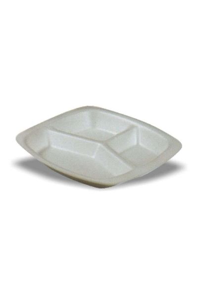 ekol ambalaj 3 Compartment Foam Plates 200 pcs