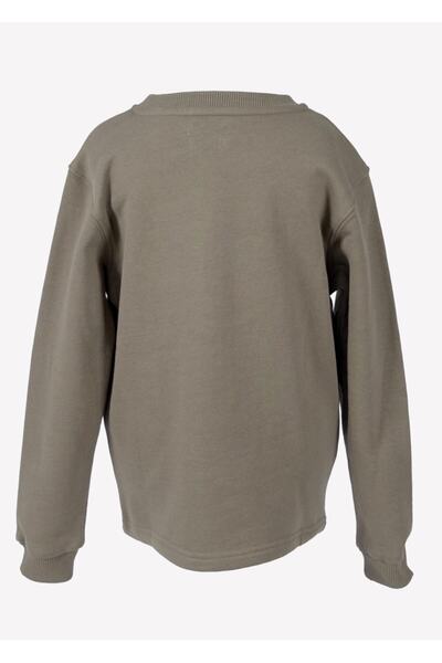 Ozmoz By Mukadder Özden Boys' Printed Khaki Sweatshirt