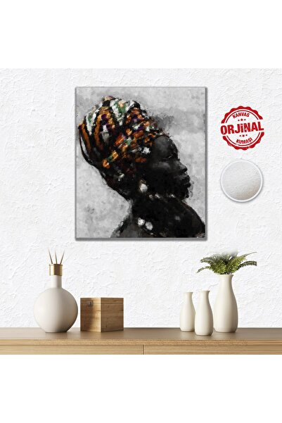 CANVASUM Αφρικανή γυναίκα 30x45 ζωγραφική σε καμβά