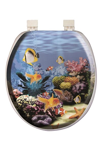 Softy Classic Desenli Yumuşak Klozet Kapağı Beyaz