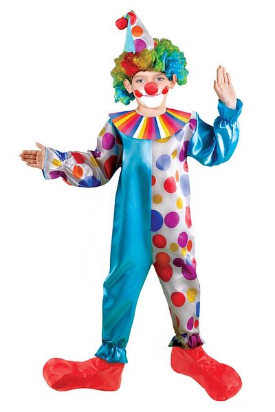 Liyavera Costum de clovn colorat pentru băiat